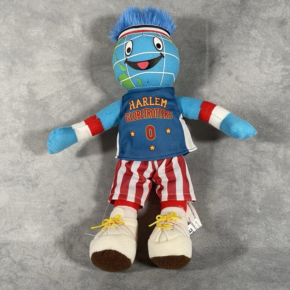 Harlem Globetrotters Globie Mascot Plush Toy Vintage Basketball Collectible 12"